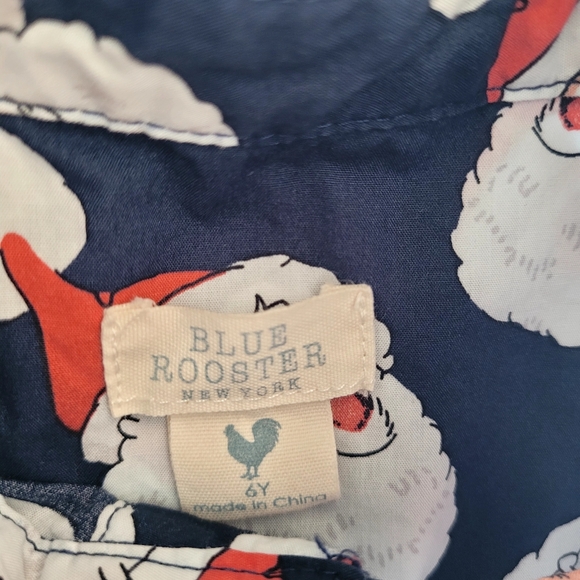 Blue Rooster Santa Shirt Boys Size 6Y - Picture 5 of 5